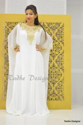 Picture of modest maxi gown modern fancy takshita bridal party gow