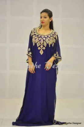 Picture of get this modest maxi gown modern hand embroidery dubai 