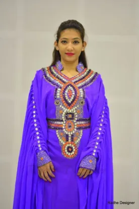 Picture of modest maxi gown moroccan dubai kaftan abaya jalabiya w