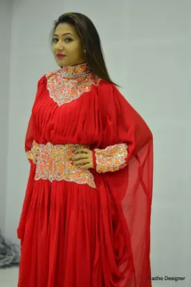 Picture of exclusive fancy jilbab moroccan takshita arabian weddin