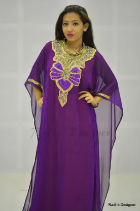 Picture of modest maxi gown modern fancy jilbab arabian for women 