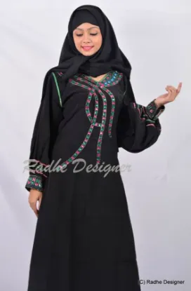 Picture of moroccan party wear with beautiful hand made embroidery
