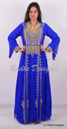 Picture of modest maxi gown dubai moroccan kaftan abaya jalabiya j