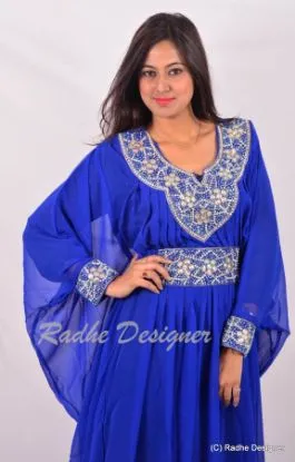 Picture of dubai fancy jilbab arabian wedding gown takshita for wo