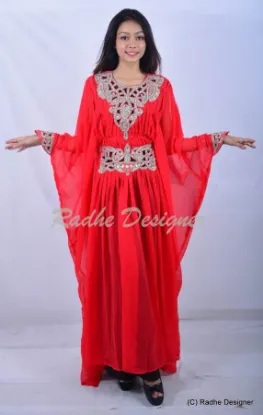 Picture of modest maxi gown modern arabic caftan design long sleev