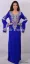 Picture of modest maxi gown moroccan purple georgette kaftan gold 