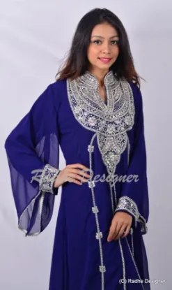 Picture of ladies maxi gown dubai abaya hand work jalabiya arabian