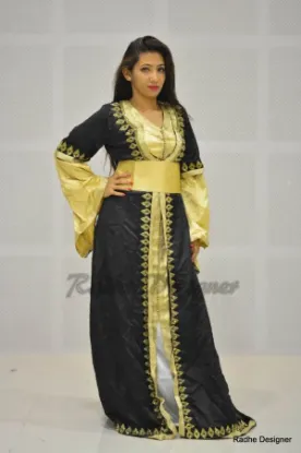Picture of exclusive fancy jilbab georgette kaftan for wedding gow