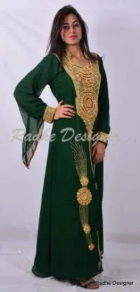 Picture of dubai caftan modern jalabiya jilbab fancy georgette wed