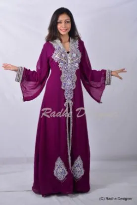 Picture of moroccan maxi dress arabian wedding party evening wear 