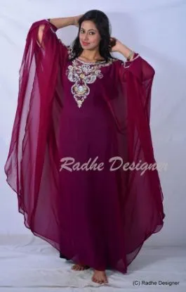 Picture of elegant fancy kaftan with unique hand made embroidery c