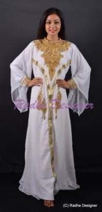Picture of modest maxi gown georgette kaftan thobe jalabiya jilbab