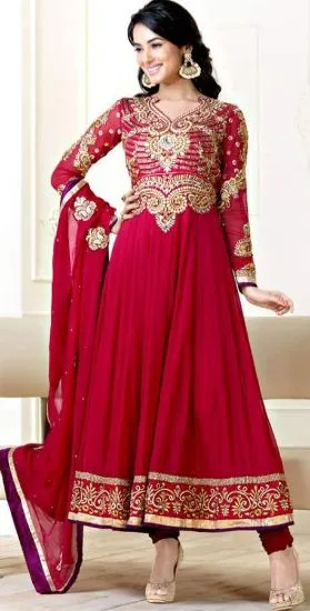 Picture of bollywood star indian style designer anarkali suit salw