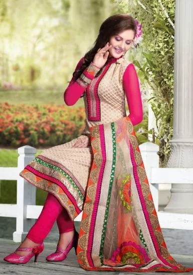 Picture of modest maxi gown designer bollywood suit indian ethnic 