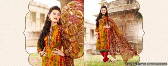 Picture of designer salwar kameez bollywood indian suit fabric dre