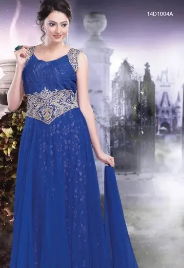 Picture of women formal wedding evening ball gown bridesmaid party