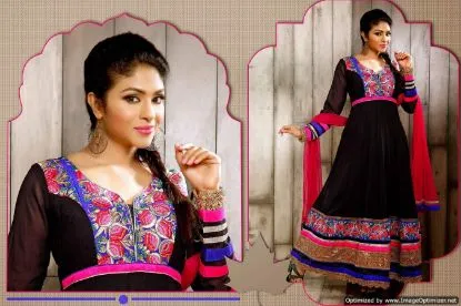 Picture of modest maxi gown design beautiful% cotton salwar kameez