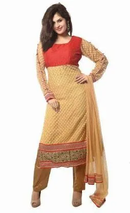 Picture of modest maxi gown design beautiful100 %cotton salwar kam