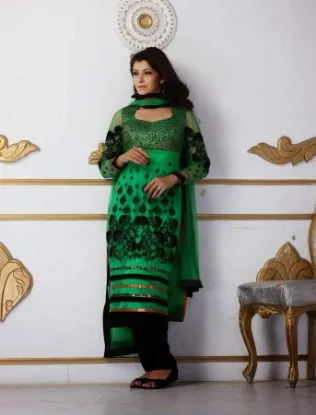 Picture of indian pakistani shalwar suit ethnic designer anarkali 