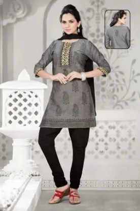 Picture of indian pakistani suit blue ethnic anarkali dress design