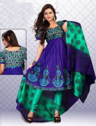 Picture of indian designer anarkali salwar kameez pakistani dress 