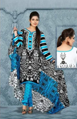Picture of indian designer ethnic sky blue pakistani anarkali shal