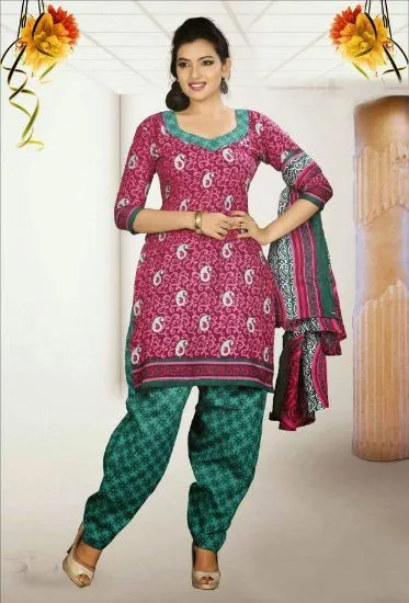 Picture of fashion ethnic women wear indian anarkali salwar kameez