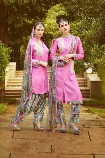 Picture of beautiful full embroidery chiffon salwar kameez size 2x