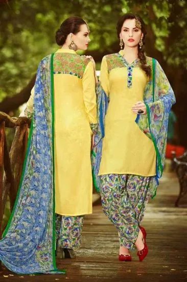 Picture of beautiful full embroidery chiffon salwar kameez size 3x