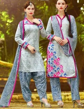 Picture of beautiful full embroidery chiffon salwar kameez size 4x
