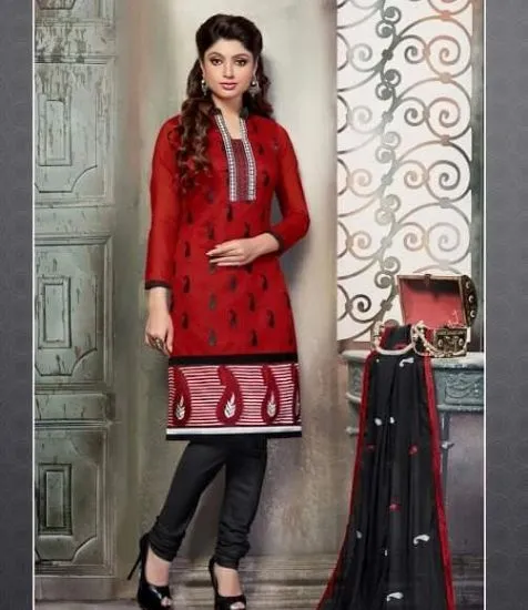 Picture of beautiful full embroidery chiffon salwar kameez size xl