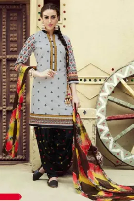 Picture of beautiful soft cotton with beautiful print salwar kamee