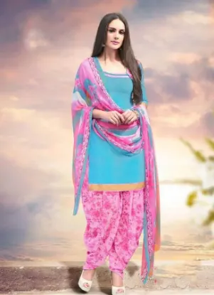 Picture of bollywood ethnic designer party wear punjabi patiala lo