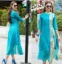 Picture of modest maxi gown carnation inspired 3 piece pakistani s
