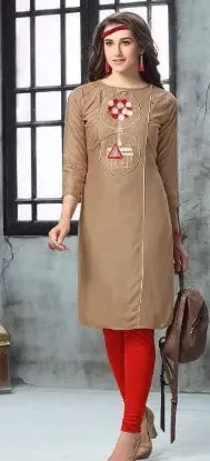 Picture of 100% cotton durga kalamkari party wear dress kurti cust