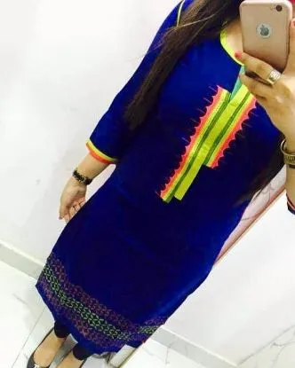 Picture of indian salwar kameez looset unstitched dress material p
