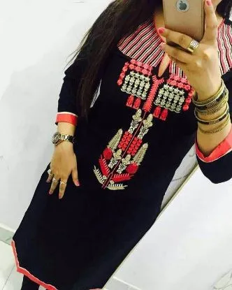 Picture of indian salwar kameez looseu unstitched dress material p