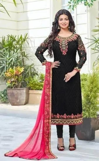 Picture of indian salwar kameez loosev unstitched dress material p