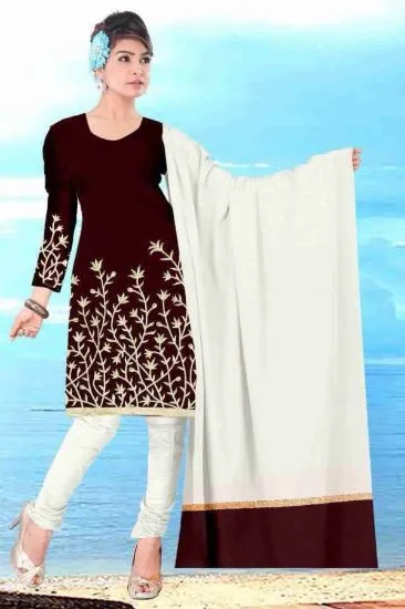 Picture of indian salwar kameez lose unstitched dress material pun