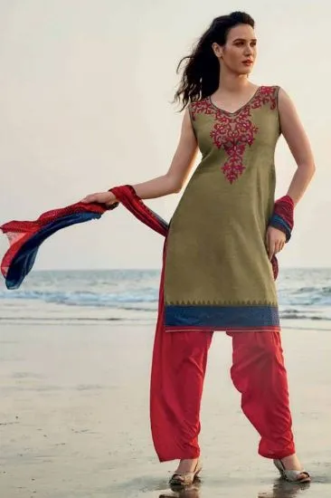 Picture of anarkali ethnic salwar kameez designer mazenta color bo