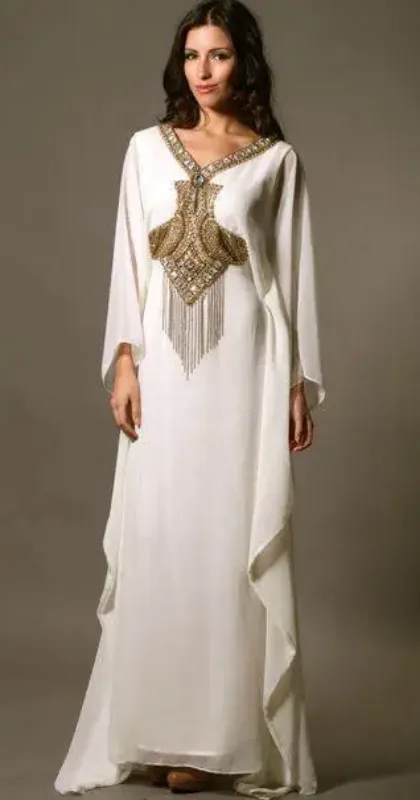 Picture of Classic Multicolor Georgette Jilbab Dress for Women