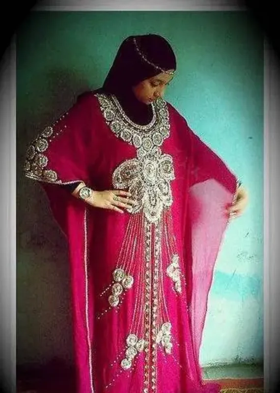Picture of Radhe Designer Multicolor Georgette Kaftan Dress for Women - F6771