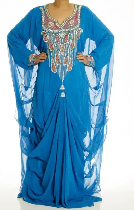 Picture of Radhe Designer Multicolor Georgette Kaftan Dress for Women - F6793