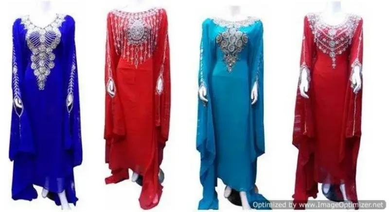 Picture of Radhe Designer Purple Georgette Kaftan Dress for Women - F6789