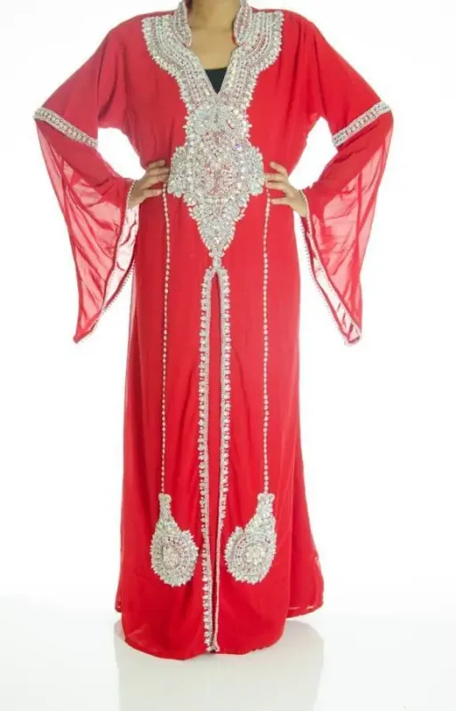 Picture of Radhe Designer Black Georgette Kaftan Dress for Women - F6785