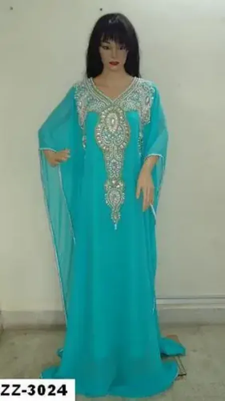 Picture of Radhe Designer Multicolor Georgette Kaftan Dress for Women - F6794