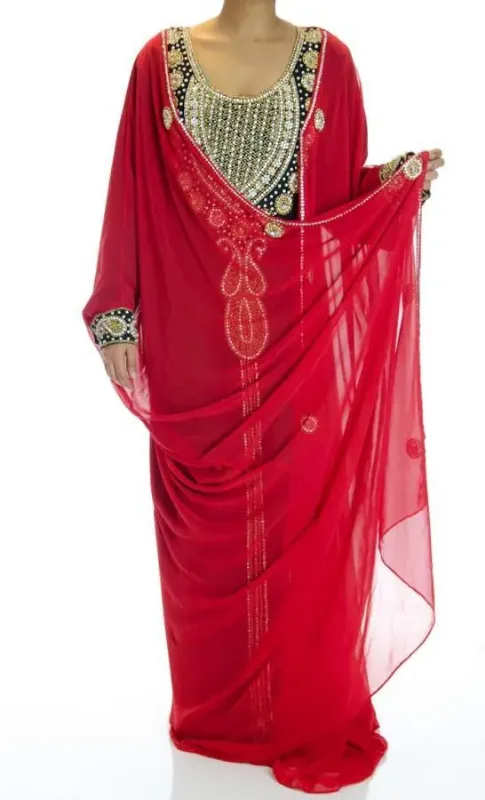 Picture of Radhe Designer Pink Cotton Kaftan Dress for Women - F6803