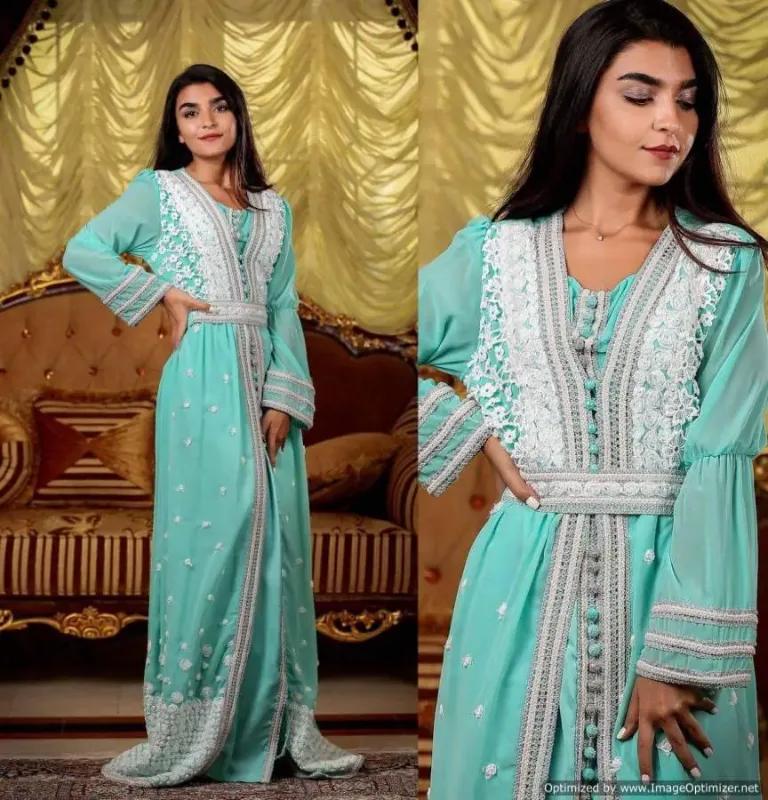 Picture of Radhe Designer Multicolor Georgette Kaftan Dress for Women - F6810