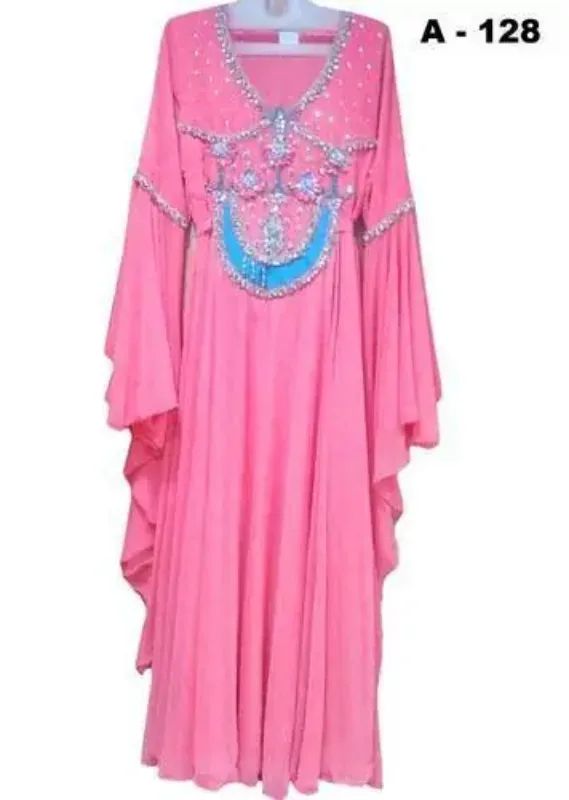 Picture of Radhe Designer Multicolor Georgette Kaftan Dress for Women - F6822