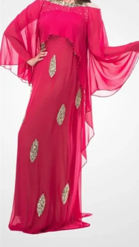 Picture of Radhe Designer Blue Georgette Kaftan Dress for Women - F6814